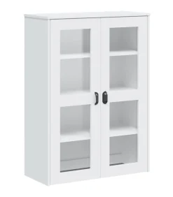 Opzetkast VIKEN bewerkt hout wit