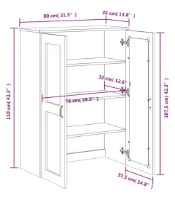 Opzetkast VIKEN bewerkt hout wit