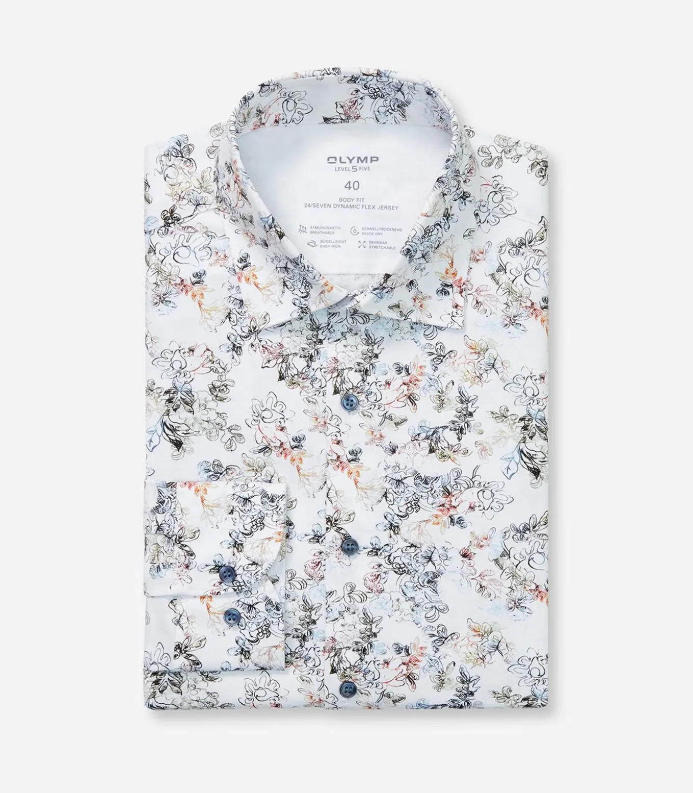 Overhemd Jersey Shirt Level 5 Design Wit