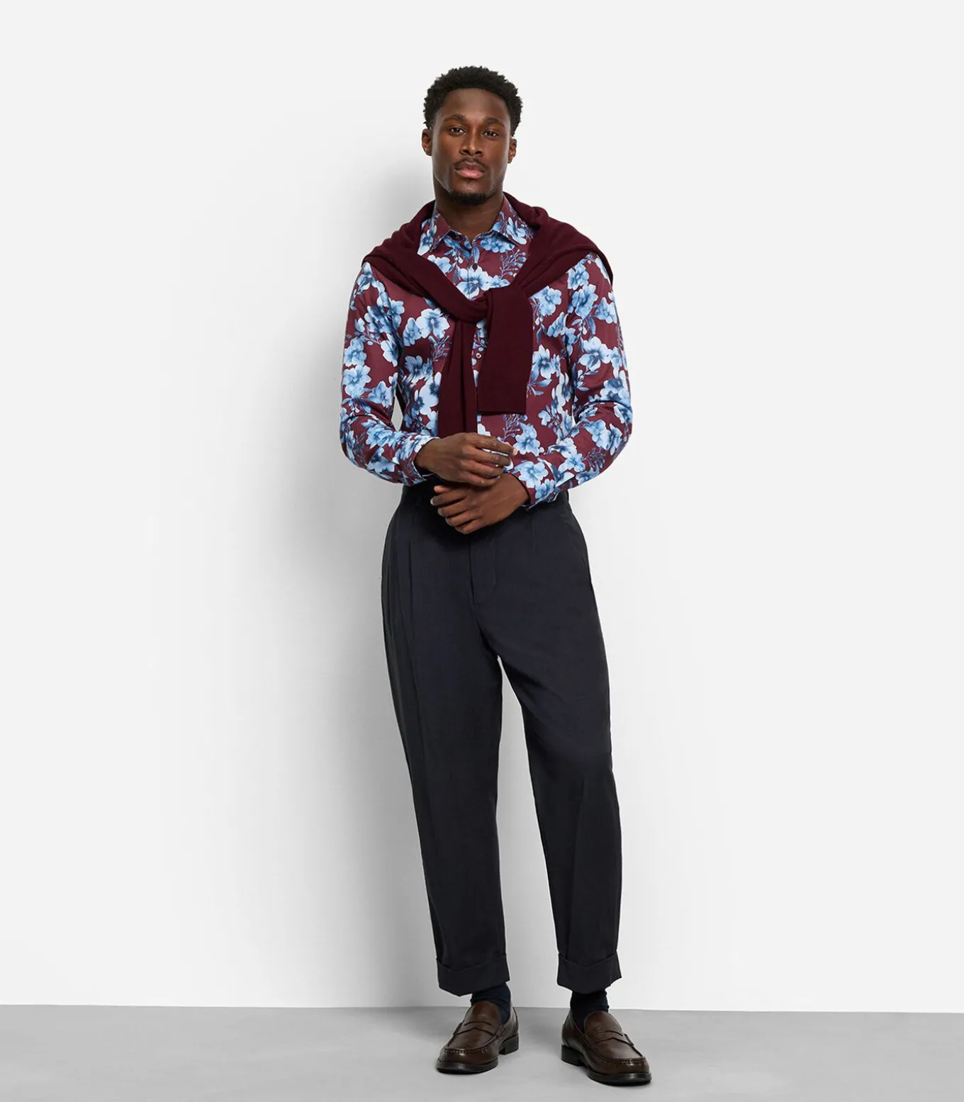 Overhemd Level 5 Designshirt Bordeaux