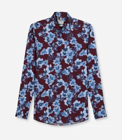 Overhemd Level 5 Designshirt Bordeaux