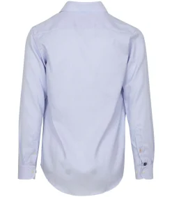 Overhemd Jacquard Luxe Lichtblauw