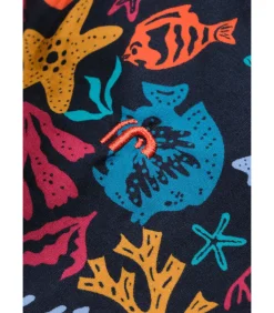 Overhemd met korte mouwen en koraalprint