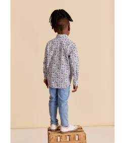Overhemd met lange mouwen en bloemenprint