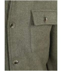 Overshirt Wool Blend Groen