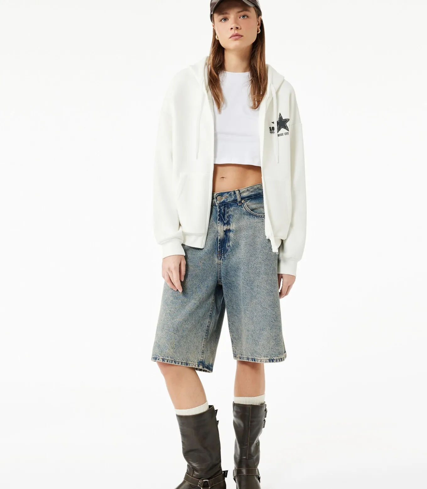 Oversize Sweatshirt Met Kap en Zakdetail