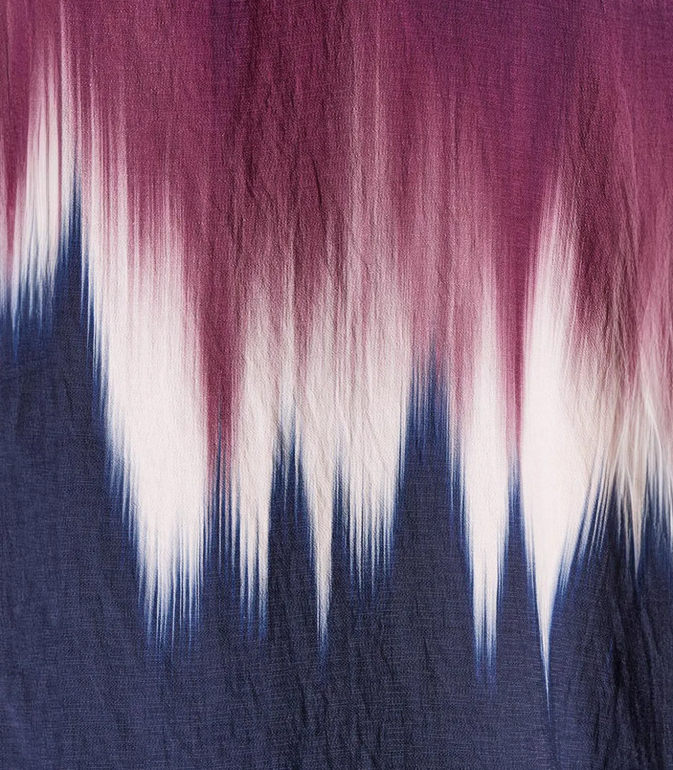 Oversized bicolor top met tie & dye print