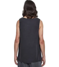 Oversized zuurgewassen tank top