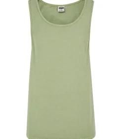 Oversized zuurgewassen tank top