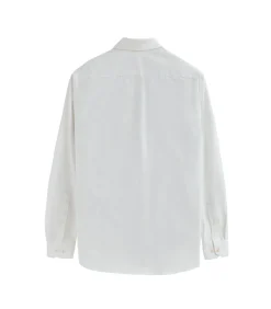 Pack van twee herenhemden van poplin katoen in wit en marineblauw met slim fit en Rigby Go-logo