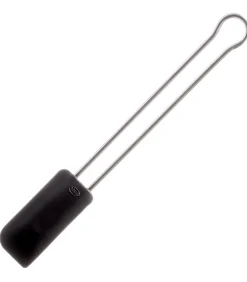 Pannenlikker - RVS / Siliconen - Zwart - 20 cm