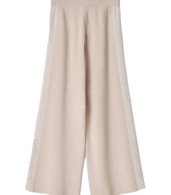 Pantalone In Maglia A Palazzo C/Bande In Contrasto