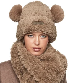 PC1 sjaal en muts met oren set STYLE ADD