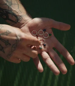 PIERCING CREOOL BAROQUE LAPISLAZULI