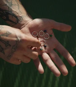 PIERCING CREOOL BAROQUE MALAQUITA