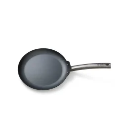 Plaatstalen Pannenkoekenpan | Ø 28 cm | Vooraf ingebrand | Natuurlijke antiaanbaklaag | Voor alle warmtebronnen