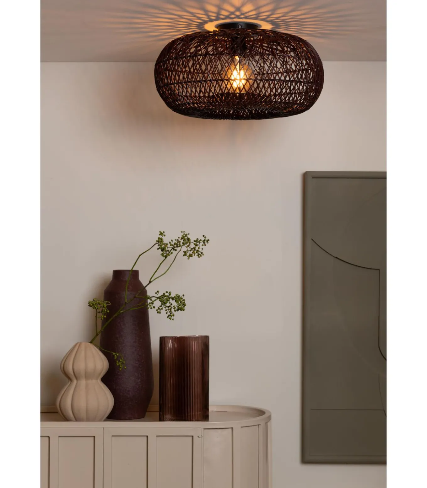 Plafonniere Arizona - Bordeaux - Ø50cm