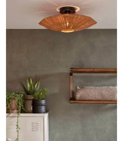Plafonniere Panama - Bruin - 45x45x5cm
