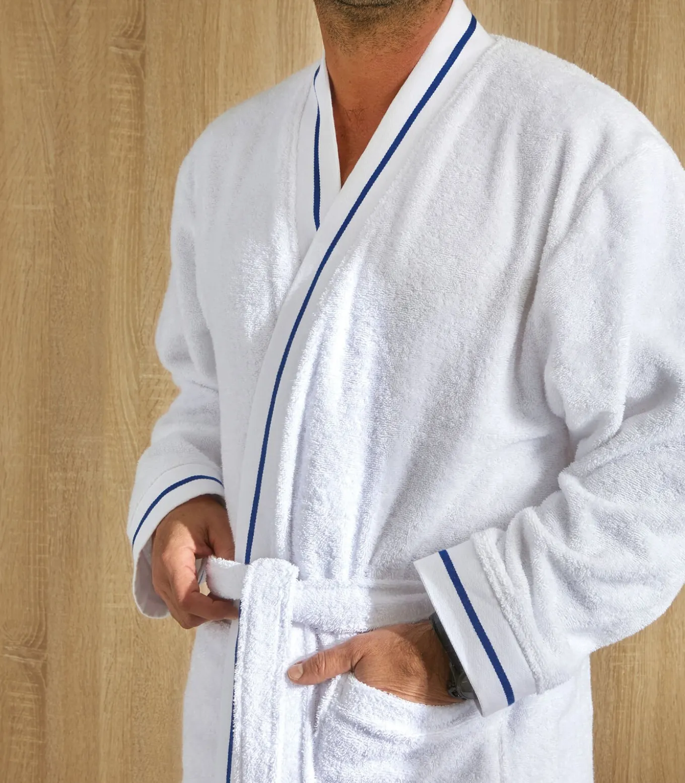 PLAISANCE Blanc - Badjas unisex katoen