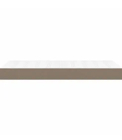 Pocketveringmatras 120x190x20 cm stof taupe