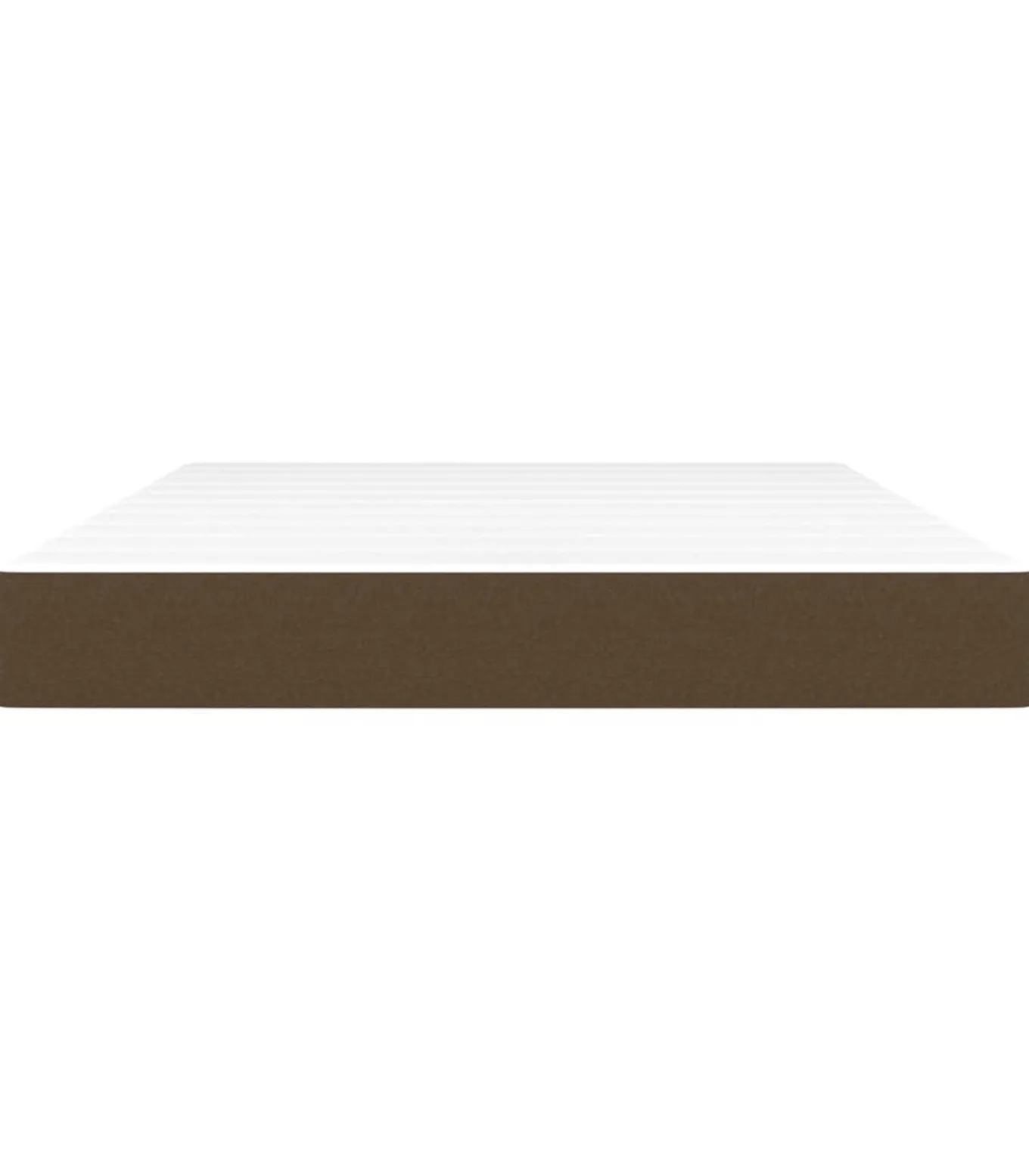 Pocketveringmatras 140x200x20 cm stof donkerbruin