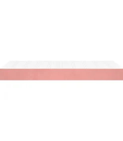 Pocketveringmatras 100x220x20 cm fluweel roze
