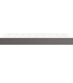 Pocketveringmatras 90x200x20 cm kunstleer grijs