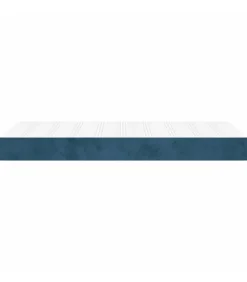 Pocketveringmatras 90x220x20 cm fluweel donkerblauw