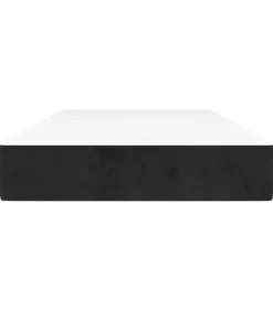 Pocketveringmatras 100x200x20 cm fluweel zwart