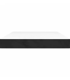 Pocketveringmatras 140x210x20 cm fluweel zwart