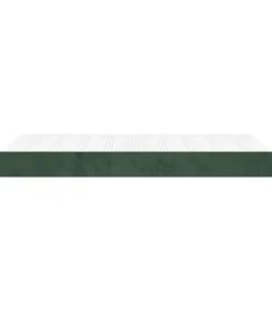 Pocketveringmatras 100x210x20 cm fluweel donkergroen
