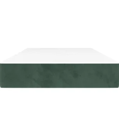 Pocketveringmatras 80x200x20 cm fluweel donkergroen