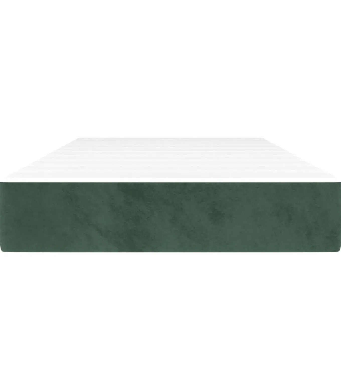 Pocketveringmatras 80x200x20 cm fluweel donkergroen