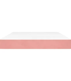 Pocketveringmatras 140x210x20 cm fluweel roze