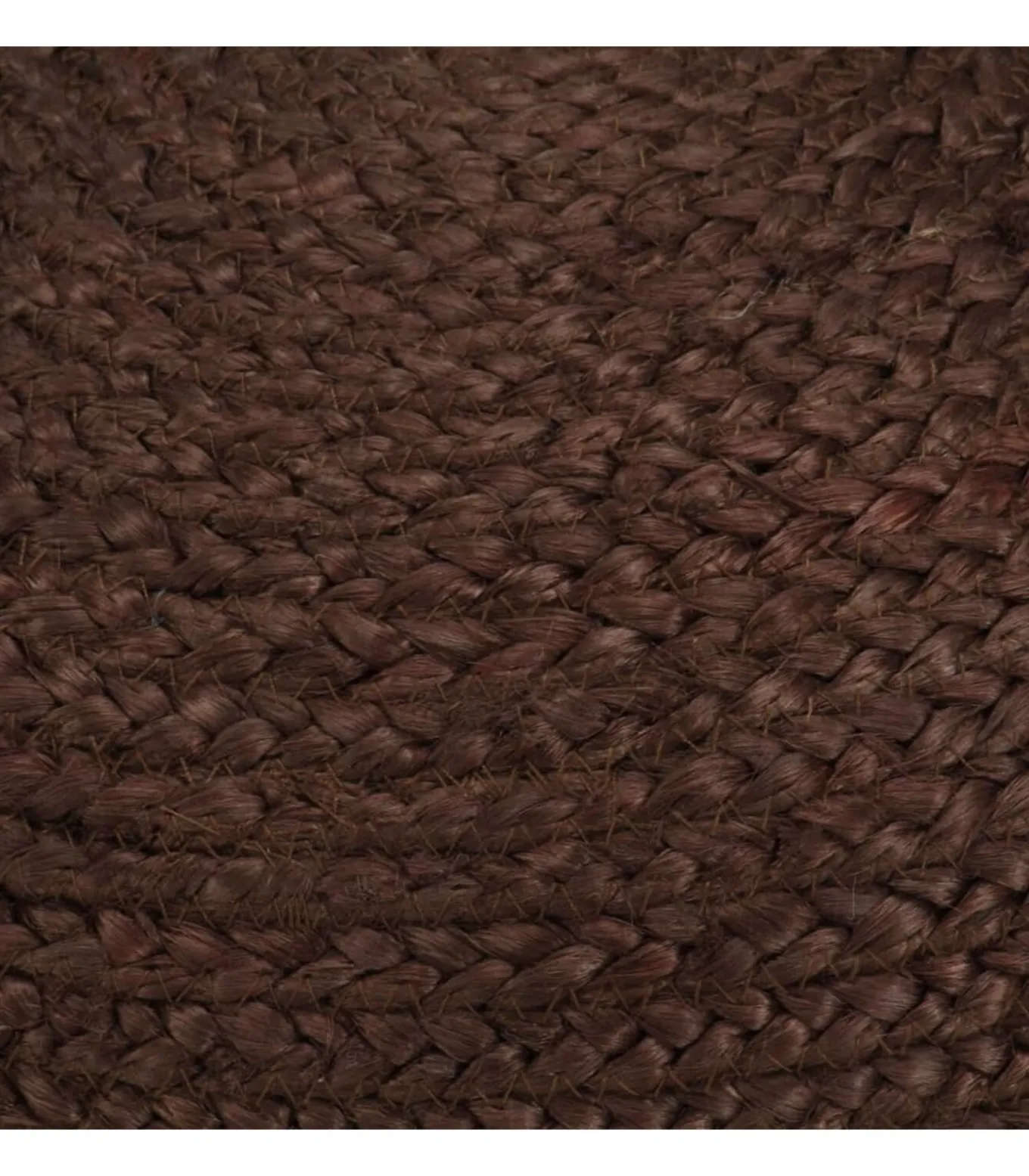 Poef handgemaakt 40x45 cm jute bruin