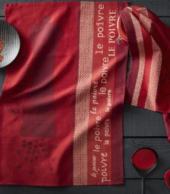 POIVRE ROUGE - Tafellinnen Theedoek