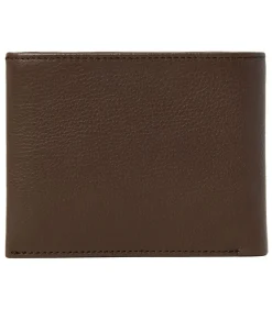 Portefeuille Button Brown