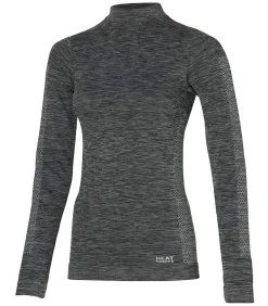 Premium Thermoshirt Dames 4-pack Zwart Melange