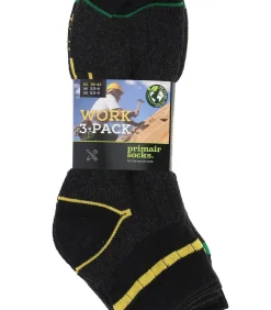 Primair 3-paar Werksokken Quarter - Work - Goedkope heren werksokken - Stevige katoenen sokken met badstof zool