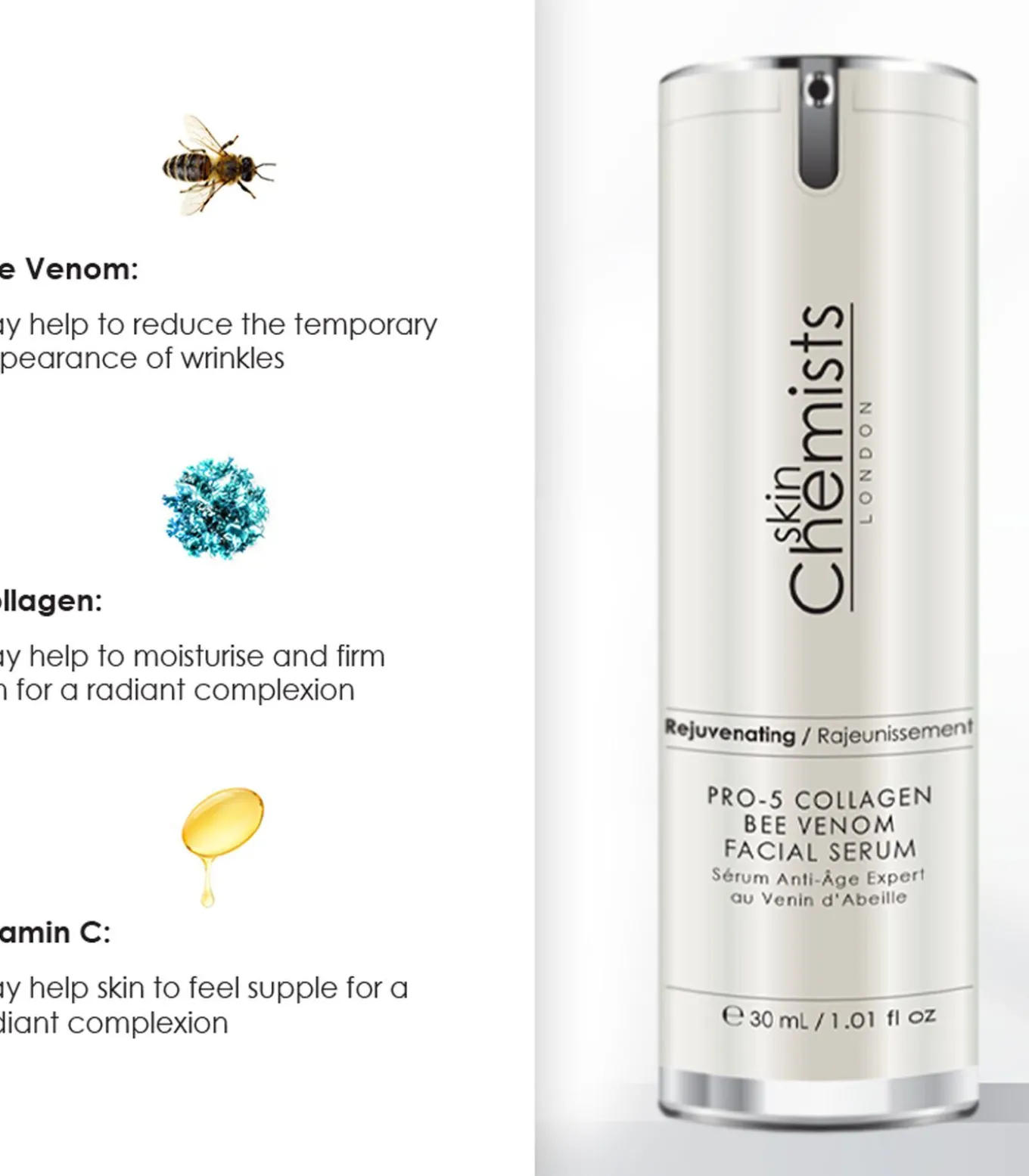 Pro-5 Collageen Bee Venom Gezichtsserum 30ml