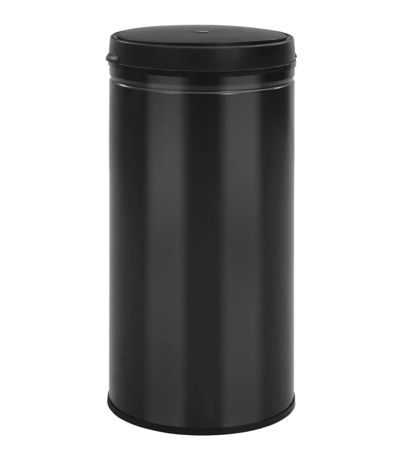 Prullenbak met automatische sensor 70 L koolstofstaal zwart