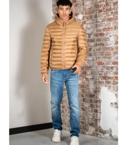 Puffer jacket - dark tate