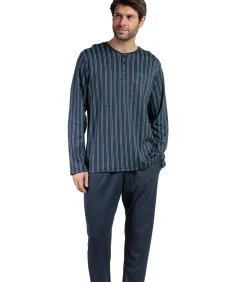 Pyjama broek polo shirt lange mouwen Italic