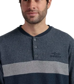 Pyjama broek top lange mouwen Grigio