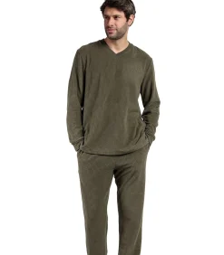 Pyjama broek top lange mouwen Checks Texture