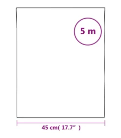 Raamfolie statisch matzwart 45x500 cm PVC