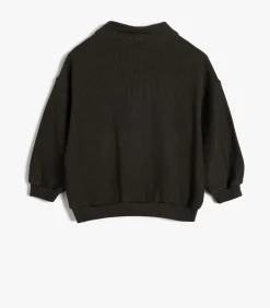 Rechte kraag geborduurd Sweatshirt