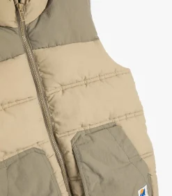 Rechte kraag Gerecycled polyester Weste Anorak