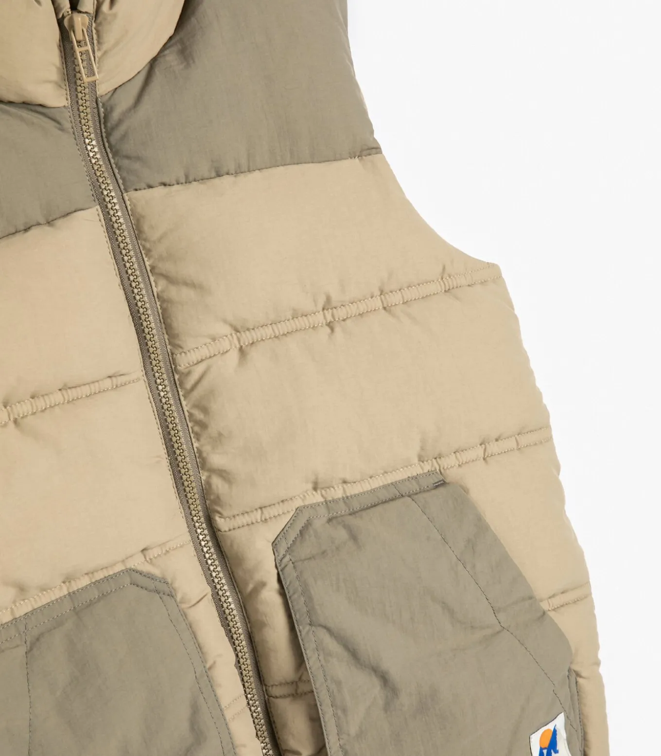 Rechte kraag Gerecycled polyester Weste Anorak