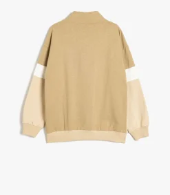 Rechte kraag Met kleurblokken Sweatshirt